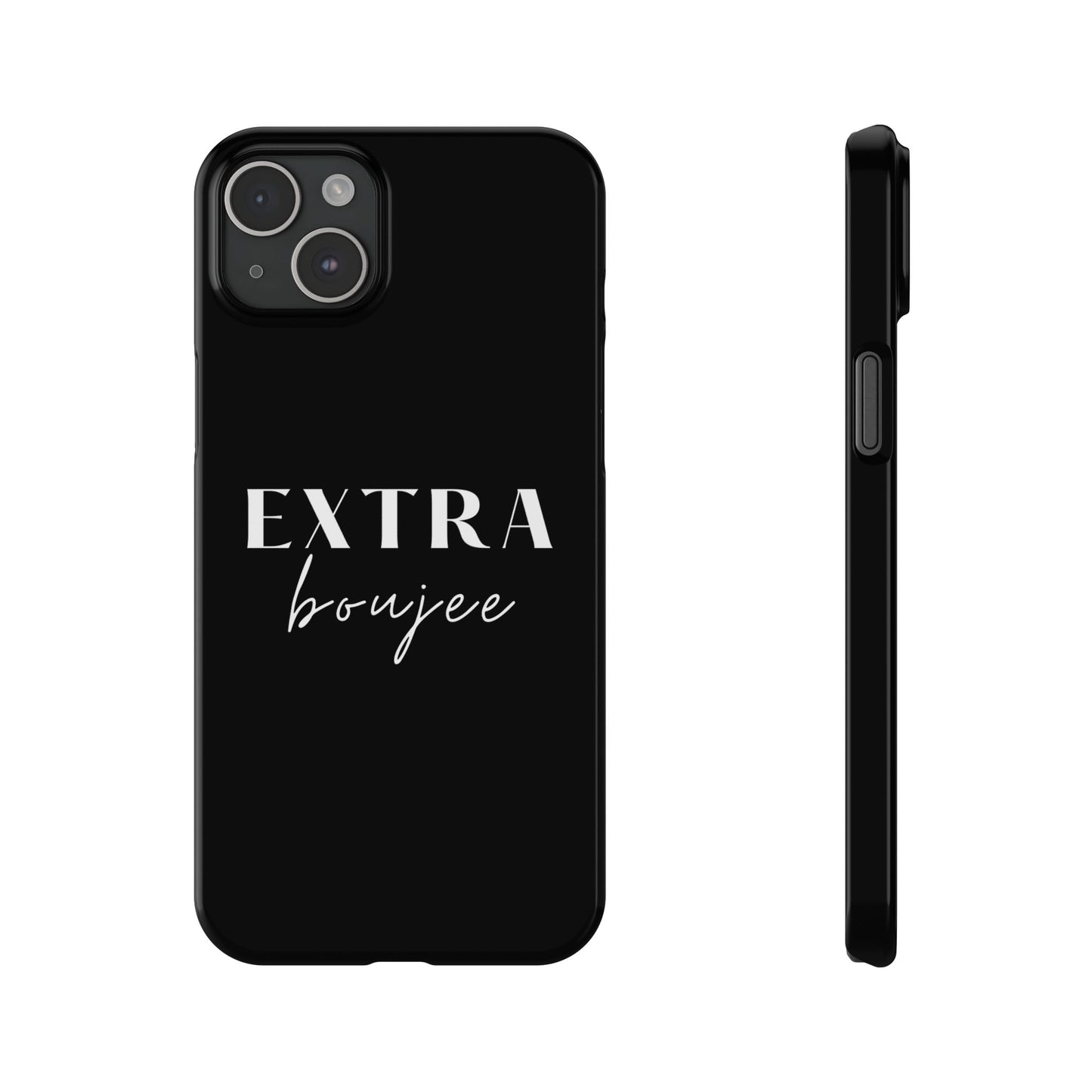 BLACK EXTRA BOUJEE PHONE CASE