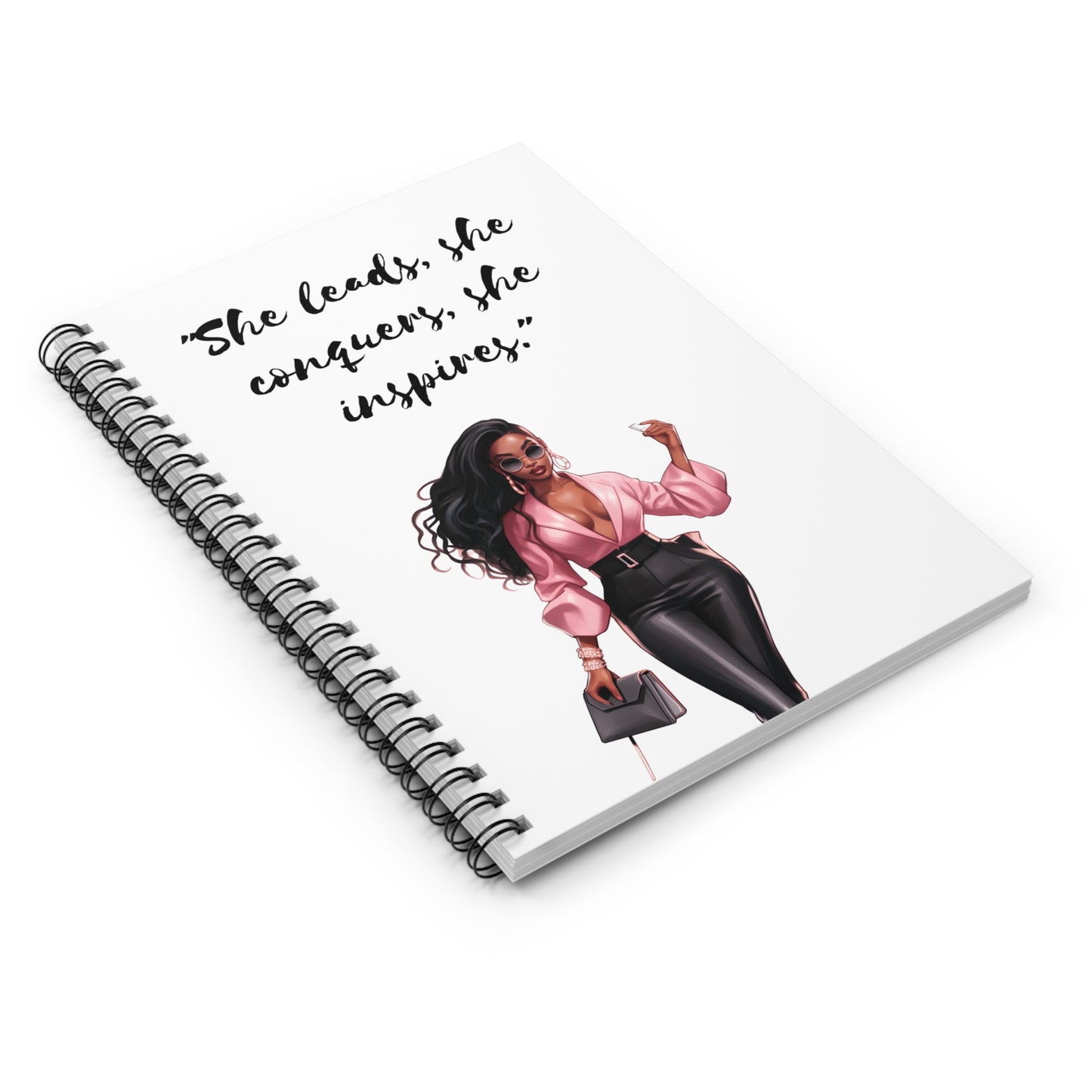 SHE LEADS SHE CONQUERS NOTEBOOK