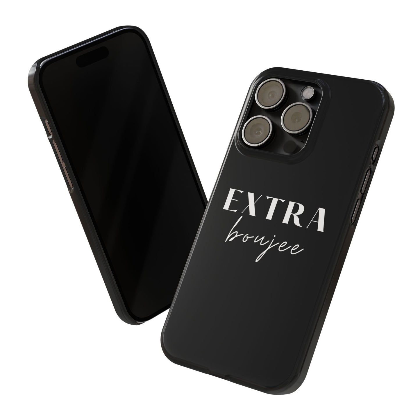 BLACK EXTRA BOUJEE PHONE CASE