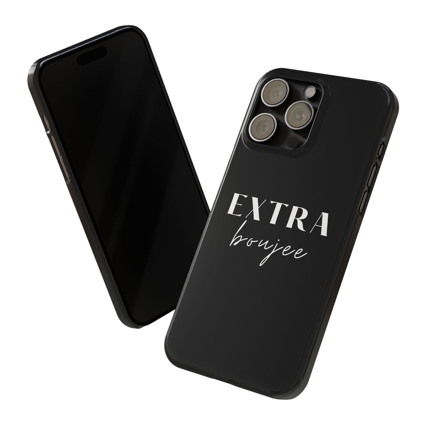 BLACK EXTRA BOUJEE PHONE CASE